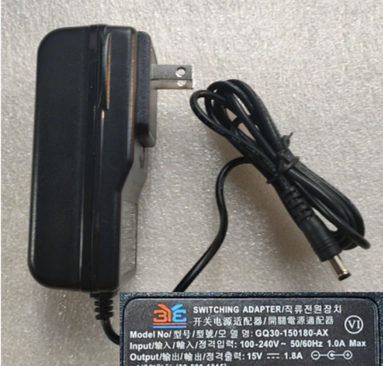 NEW replace OEM 3YE GQ30-150180-AX 15V 1.8A SWITCHING ADAPTER for Marshall Stockwell